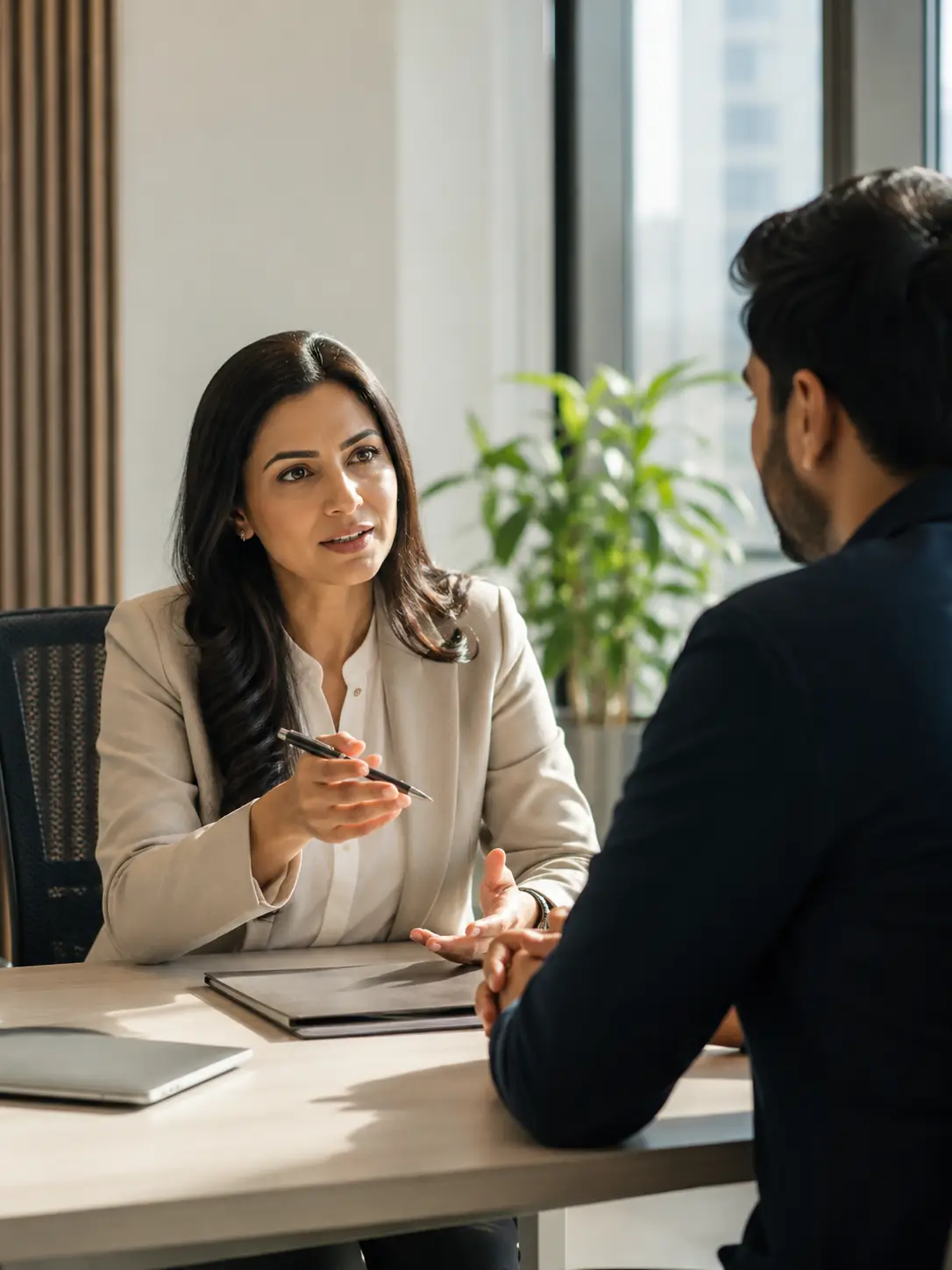 Talent conversation between a hiring lead and a technical candidate