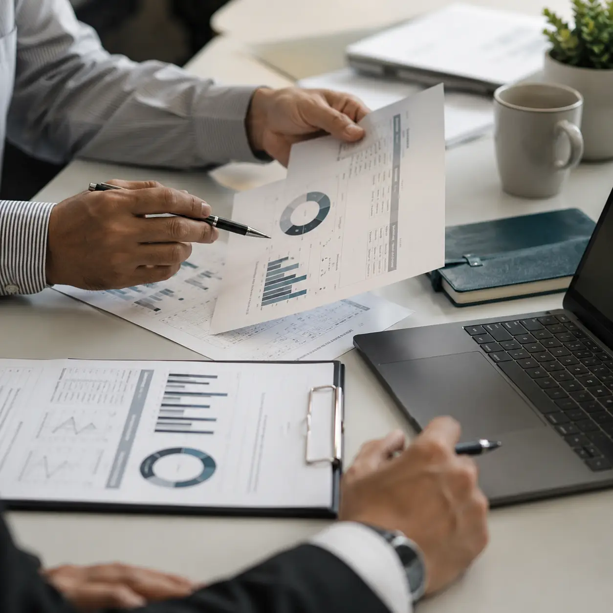 Software engineer reviewing product work on a monitor